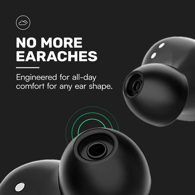 Raycon Everyday Classic Bluetooth Wireless Earbuds + Microphone with Active Noise Canceling, Sweat & Water-Resistant Earphones, Ear Buds Wireless Bluetooth 32 Hours Playtime (Black)