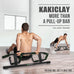 KAKICLAY Upgrade Multi-Grip Pull Up Bar with Smart Hooks - USA Patent, Warranty