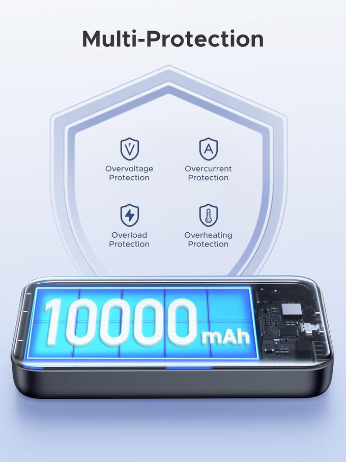 UGREEN Magnetic Power Bank,10,000mAh Wireless Portable Charger, PD 20W Fast Charging Battery Pack with USB-C for Magsafe, iPhone 17/17 Pro/17 Air/17 Pro Max/16/16 Pro/16 Pro Max, iPhone15/14/13 Series