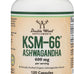 Double Wood Supplements Ashwagandha KSM 66 Organic Extract 600mg