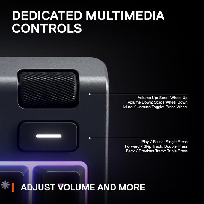 SteelSeries Apex 3 RGB Gaming Keyboard – 10-Zone RGB Illumination – IP32 Water Resistant – Premium Magnetic Wrist Rest (Whisper Quiet Gaming Switch)