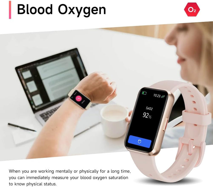 USMECBL Fitness Trackers,Blood Oxygen Heart Rate Sleep Monitor,Smart Band 24/7 Health Monitoring,Calorie Pedometer Steps Counter Activity watchs/Notifications for iOS/Android