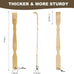 YIMICOO 2 Pack 17 Inch Long Wooden Bamboo Back Scratchers for Adults