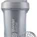 BlenderBottle Classic V2 Shaker Bottle, 20oz, Clear/Black