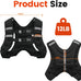 Poudee Adjustable Weighted Vest for Strength Training, Running, Workout