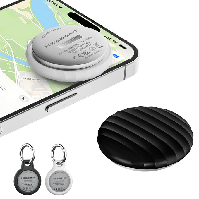 Air Tracker Tag - 2 Pack [Apple MFi Certified] Bluetooth Trackers Works with Apple Find My (iOS Only) - IP67 Waterproof Item Finders | Track Keys, Wallet, Luggage, Backpack