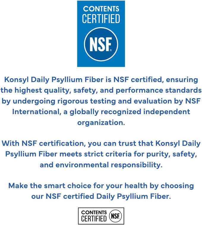 Konsyl Daily Psyllium Fiber Powder 19oz Natural Unflavored Soluble Dietary Fiber Supplement