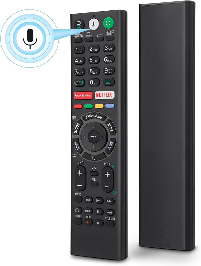 Voice Replacement Remote Control for Sony-Bravia-TVs，for All Sony 4K UHD LED LCD HD Smart TVs. 1-Year Warranty.