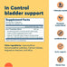 Uqora In Control Bladder Support - Daily Bladder Care & Support for Urinary Comfort - Made with botanicals, Like Horsetail & Spicebush - Gluten-Free & Vegetarian - 60 Capsules