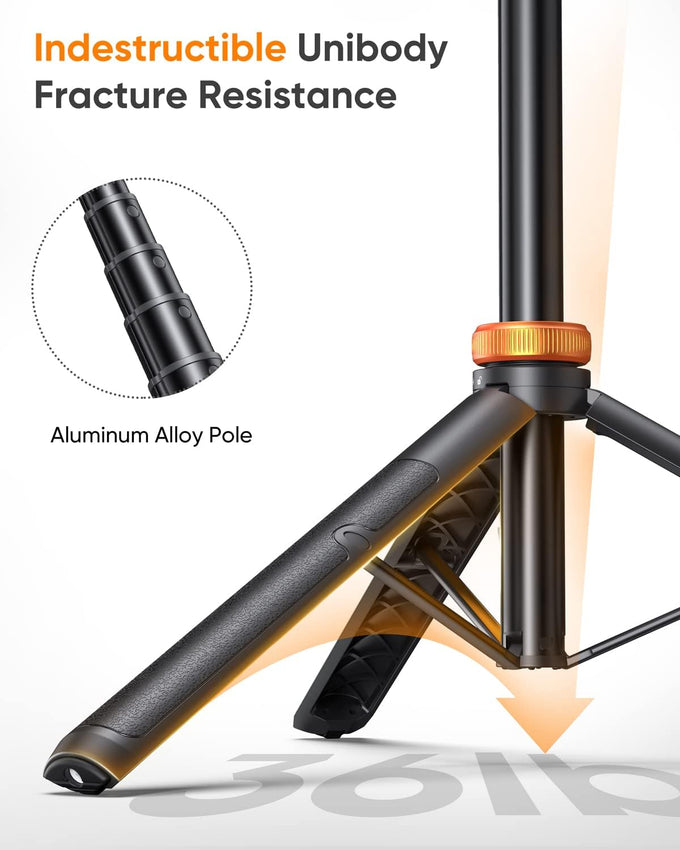 EUCOS 62” Phone Tripod & Selfie Stick – Extendable Stand with Remote, Compatible with iPhone & Android