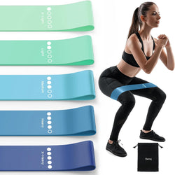5-Pack Resistance Bands for Strength Training, Stretching, and Rehabilitation