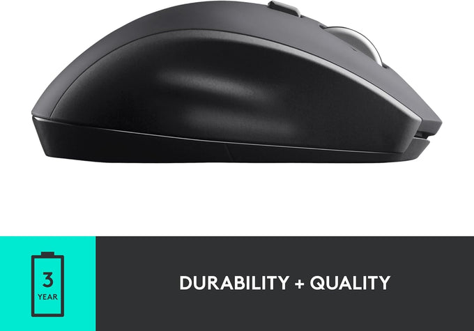Logitech M705 Marathon Wireless Mouse, Gaming Mouse Wireless, 2.4 GHz USB-A Receiver, 5-Programmable Buttons, 3-Year Battery, PC, Mac, Laptop, Chromebook - Black