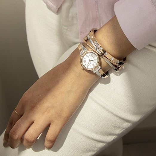 Anne Klein Women’s Crystal Bangle Watch Set AK/2245 – Premium Elegant Timepiece