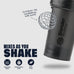 BlenderBottle Classic V2 Shaker Bottle, 28oz (2 Pack), Black & Navy