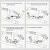 KAKICLAY Upgrade Multi-Grip Pull Up Bar with Smart Hooks - USA Patent, Warranty