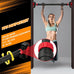 Adjustable Pull Up Bar for Doorway - 440lb Capacity, No Screws, Level Meter