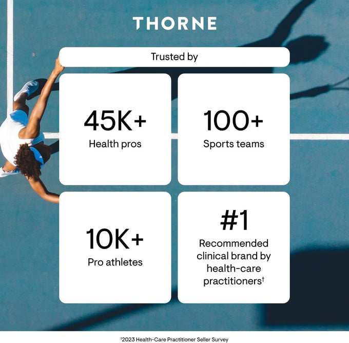 THORNE - Ashwagandha - Highly Concentrated Shoden - Calming Stress Support for Women & Men - Supports Daytime Energy, Mental Clarity & Optimal Immune Function* - Third-Party Certified - 30 Capsules