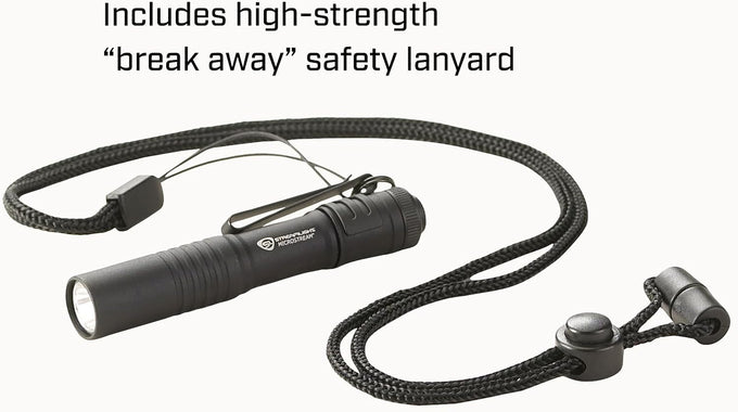 Streamlight 66318 MicroStream 45-Lumen Everyday Carry Pocket Flashlight with AAA Alkaline Battery, Black