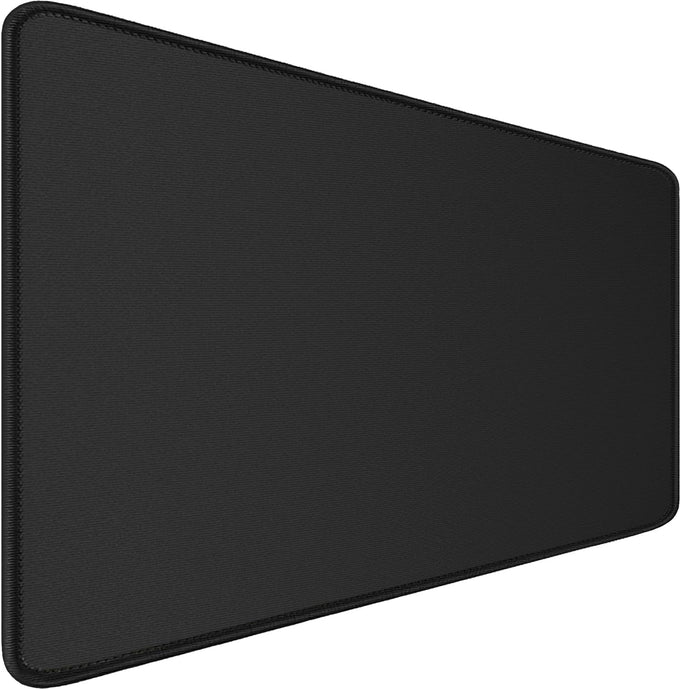 Extra Large Mouse Pad 31.5 x 11.8 in, Gaming Mousepad with Stitched Edges, Premium Microfiber Cloth Surface, Waterproof Non-Slip Base Keyboard Desk Mat for Home Office Gaming, Black