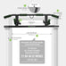 KAKICLAY Upgrade Multi-Grip Pull Up Bar with Smart Hooks - USA Patent, Warranty
