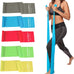 Lianjindun 5-Piece Professional Resistance Bands - Latex-Free, Pilates Workout Bands