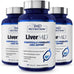 1MD Nutrition LiverMD - Liver Support Supplement | Siliphos Milk Thistle Extract & NAC - Supports Healthy Energy, Immunity & Overall Health - Liver Cleanse & Support | 60 Capsules