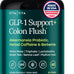 GLP-1 Support + Colon Cleanse – Weight Loss, Gut Health & Energy – Appetite Suppressant & Fat Burner – Berberine, Akkermansia Probiotic, Yerba Mate, Psyllium Husk, Senna Leaf – Women & Men, 60capsules