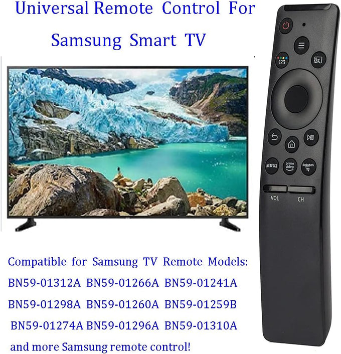 for Samsung TV Remote Replacement,Compatible with Samsung Smart TV 2015-2024 Models, Quick Access to Netflix, Prime Video