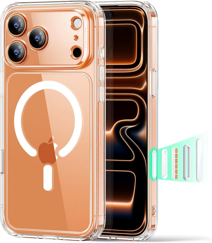 ESR for iPhone 17 Pro Max Case, Camera Control, Compatible with MagSafe, Shockproof Military-Grade Protection, Magnetic Phone Case for iPhone 17 Pro Max, Classic Hybrid Case, Clear