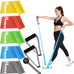 Resistance Bands for Workout, Physical Therapy, Yoga, Pilates - Latex Free Set