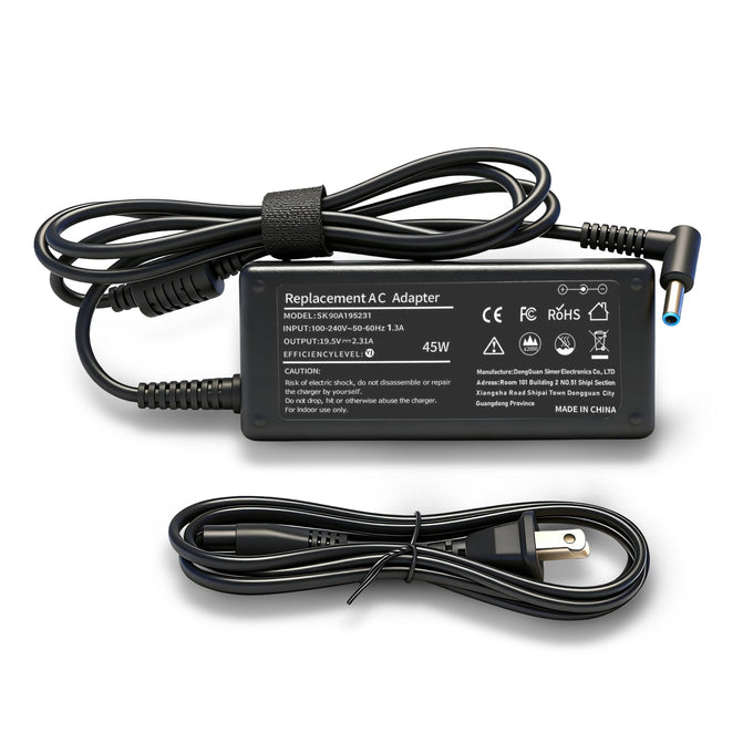 45W Laptop Charger Replacement for HP Laptop Charger Elitebook x360 Pavilion Spectre Chromebook Envy Elite x2 Computer Travel Smart Blue Tip Power Adapter