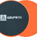 AZURELIFE Dual-Sided Exercise Core Sliders for Carpet & Hardwood
