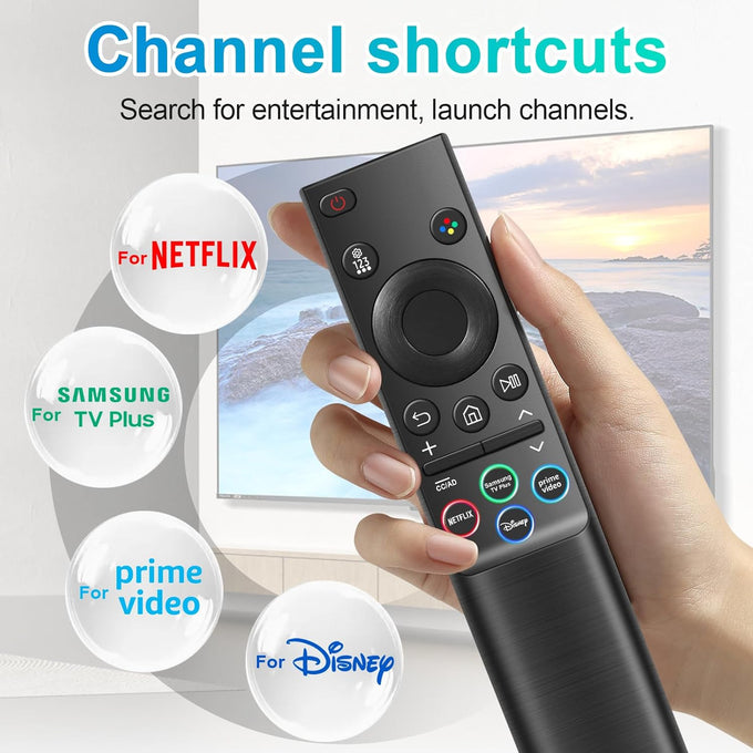 Universal for Samsung TV Remote Control Replacement, Compatible with All Samsung Remote Control for Smart TV Universal Remote for All S-amsung Smart Curved Frame QLED LED LCD HDTV 3D Series TVs