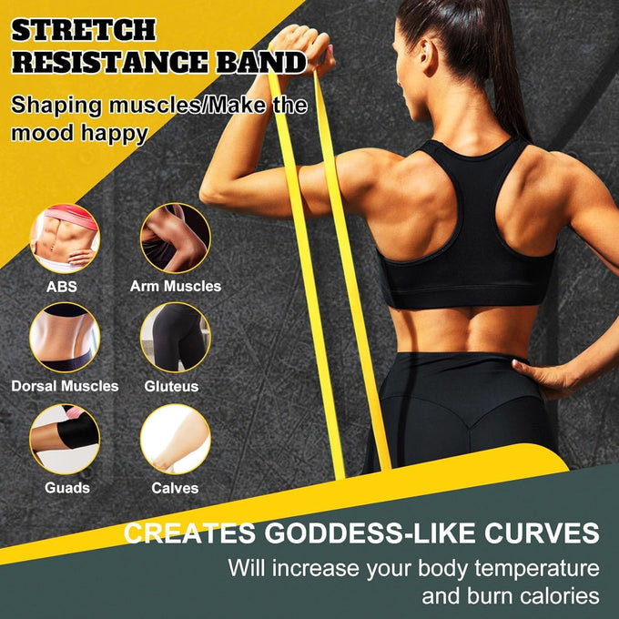 Resistance Bands for Full Body Workout - Durable, Versatile, Portable Home Gym Equipment