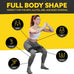 Tribe Fabric Resistance Bands - 3 Pack for Workout, Booty, Legs & Glute - Non-Slip Exercise Bands