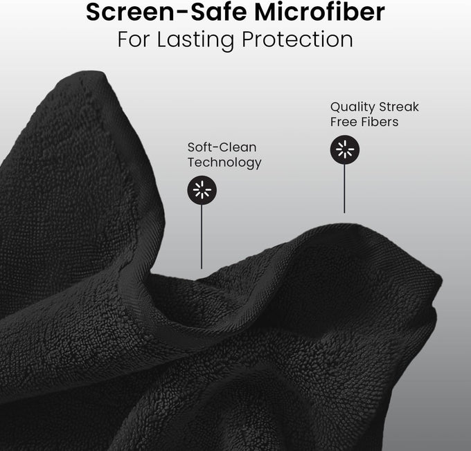 EVEO® Screen Cleaner Spray Kit (Streak-Free) TV Screen Cleaner for Smart TV, Lcd, LEd, Oled | Computer Screen Cleaner Spray and Wipe Microfiber Cloth - TV, Monitor, Laptop, iPad, Car - 6.7oz 1 Pack