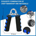 E-smartinlife Hand Grip Strengthener Set, Finger Gripper for Increasing Wrist, Forearm & Finger Strength