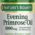 Nature's Bounty Primrose Oil 1000mg, Promotes Women's Health, Herbal Supplement, Gluten Free, 60 Rapid release Softgels
