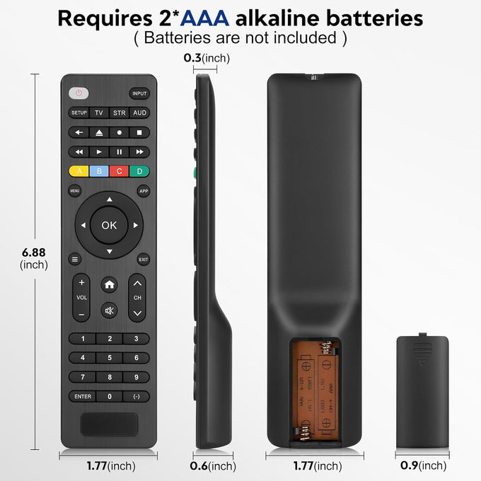 Universal TV Remote Control Compatible with Samsung, LG, Sony, Vizio & More Smart TVs
