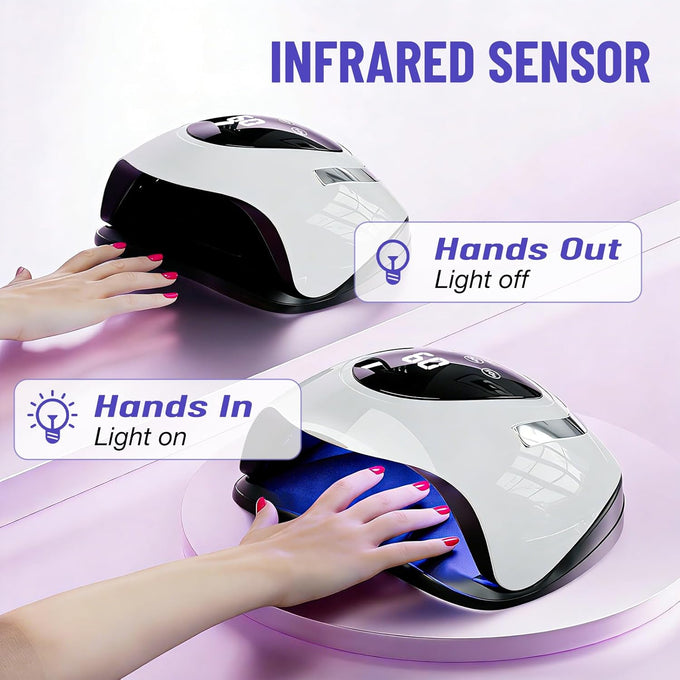 268W UV LED Nail Lamp, 2026 Upgrade UV Light for Gel Nails with 57 Beads, Nail Dryer with 4 Timer Setting & LCD Touch Display, Professional Nail Lamp – Best Gifts