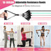 Resistance Bands with Handles for Women - 5 Levels, Yoga, Pilates, Therapy