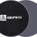 AZURELIFE Dual-Sided Exercise Core Sliders for Carpet & Hardwood
