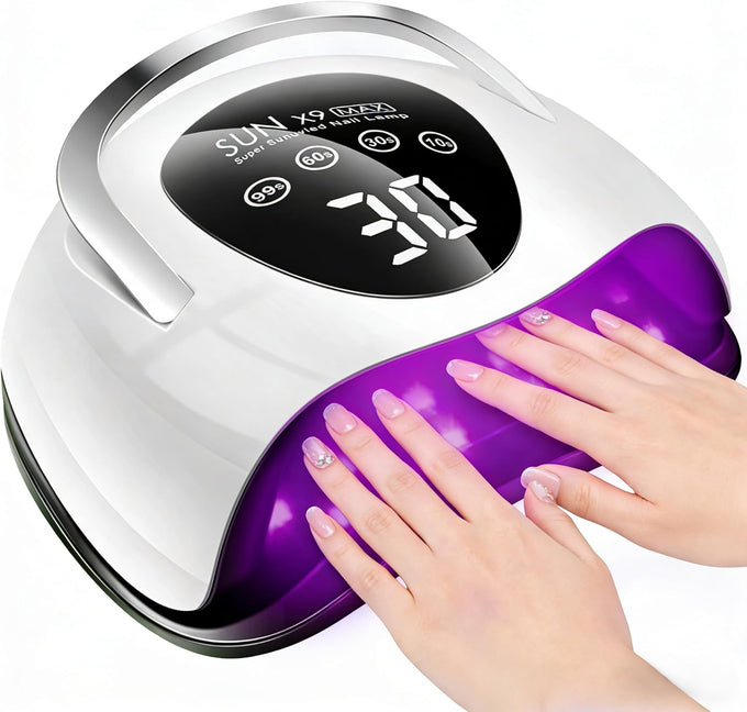 268W UV LED Nail Lamp, 2026 Upgrade UV Light for Gel Nails with 57 Beads, Nail Dryer with 4 Timer Setting & LCD Touch Display, Professional Nail Lamp – Best Gifts