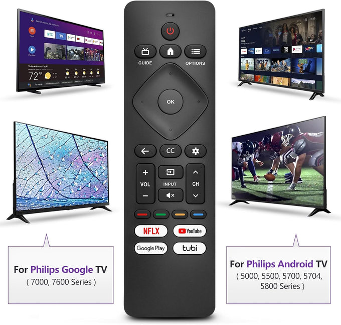 Replacement for Philips-Smart-TV-Remote-Control, Universal Smart Remote for Philips Android/Google TV