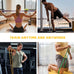 6-Piece Resistance Band Set for Home Workout - Includes Instruction Guide and Carry Bag