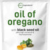 Micro Ingredients Oil of Oregano Softgels, 300 Count | 2 in 1 Formulated with Black Seed Oil | 4X Strength Carvacrol & Thymoquinone | Plant Based, Non-GMO