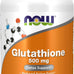 NOW Foods Supplements, Glutathione 500 mg, With Milk Thistle Extract & Alpha Lipoic Acid, Free Radical Neutralizer*, 60 Veg Capsules