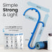 LiBa Blue Handheld Back Neck Shoulder Massager for Pain Relief