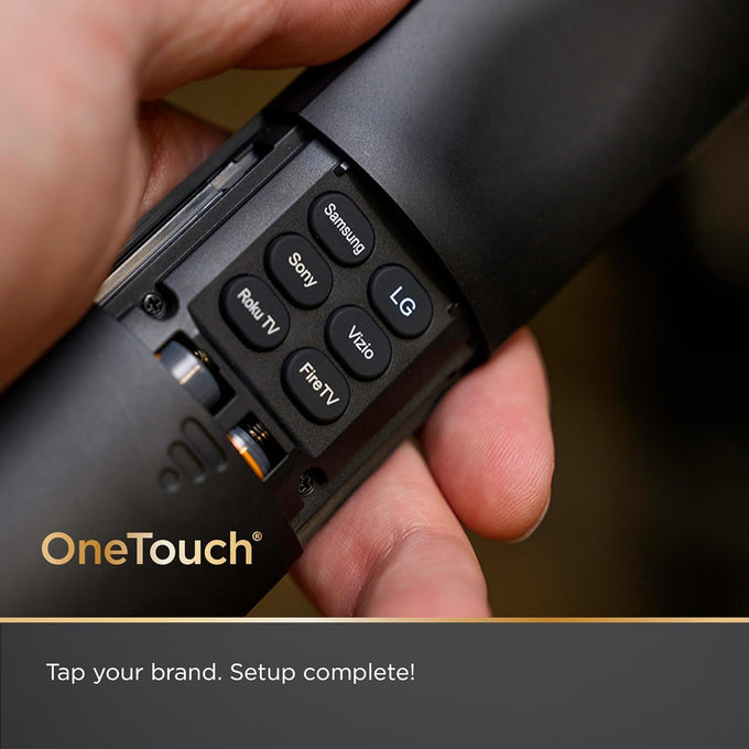 UltraPro OneTouch Universal Remote Control for Samsung TV, LG Universal Remote Control for Smart TV, Roku Remote Replacement, Vizio, Sony, Backlit, Black, 83758