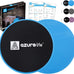 AZURELIFE Dual-Sided Exercise Core Sliders for Carpet & Hardwood